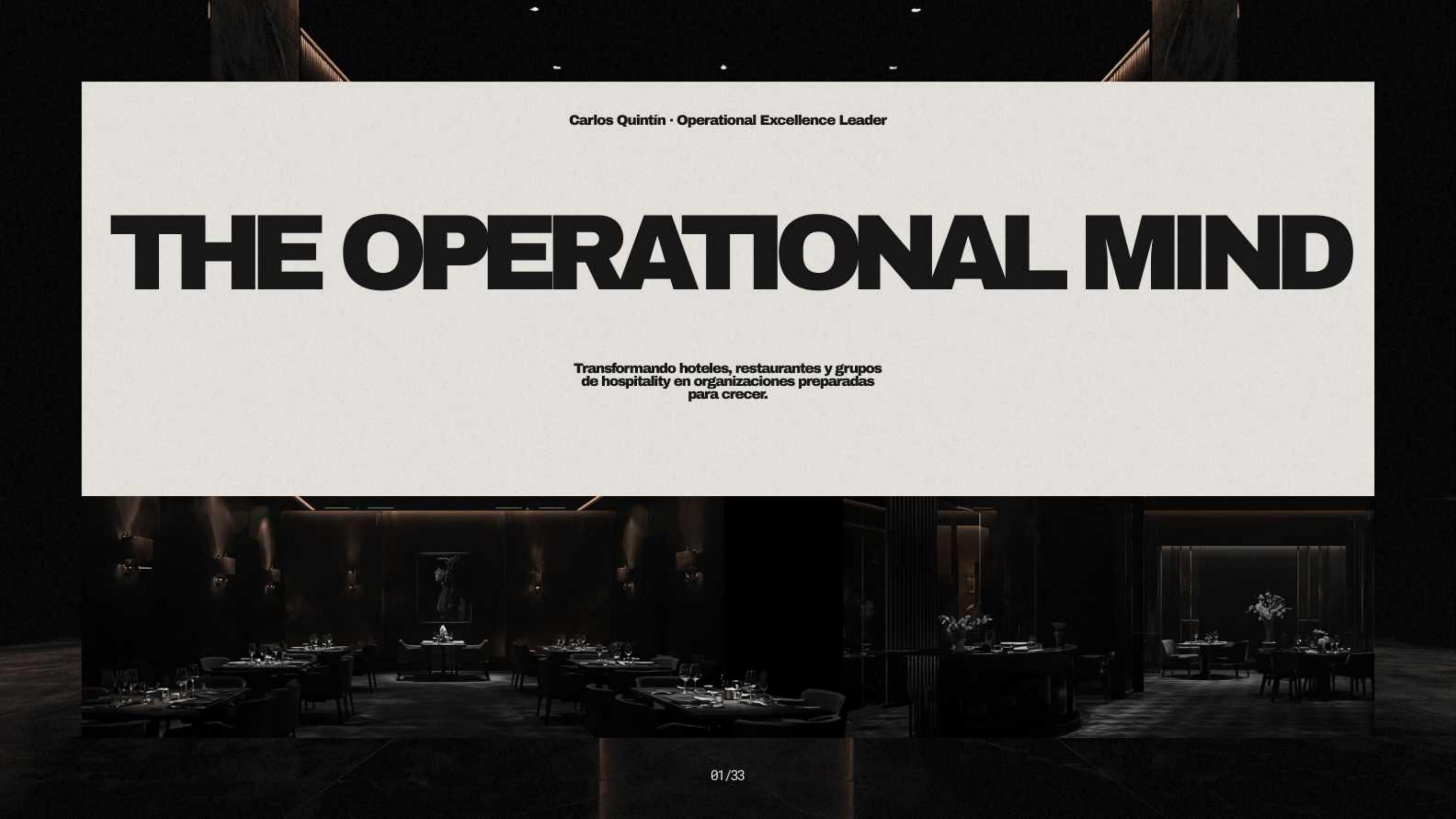 Portada del libro The Operational Mind de Carlos Quintín